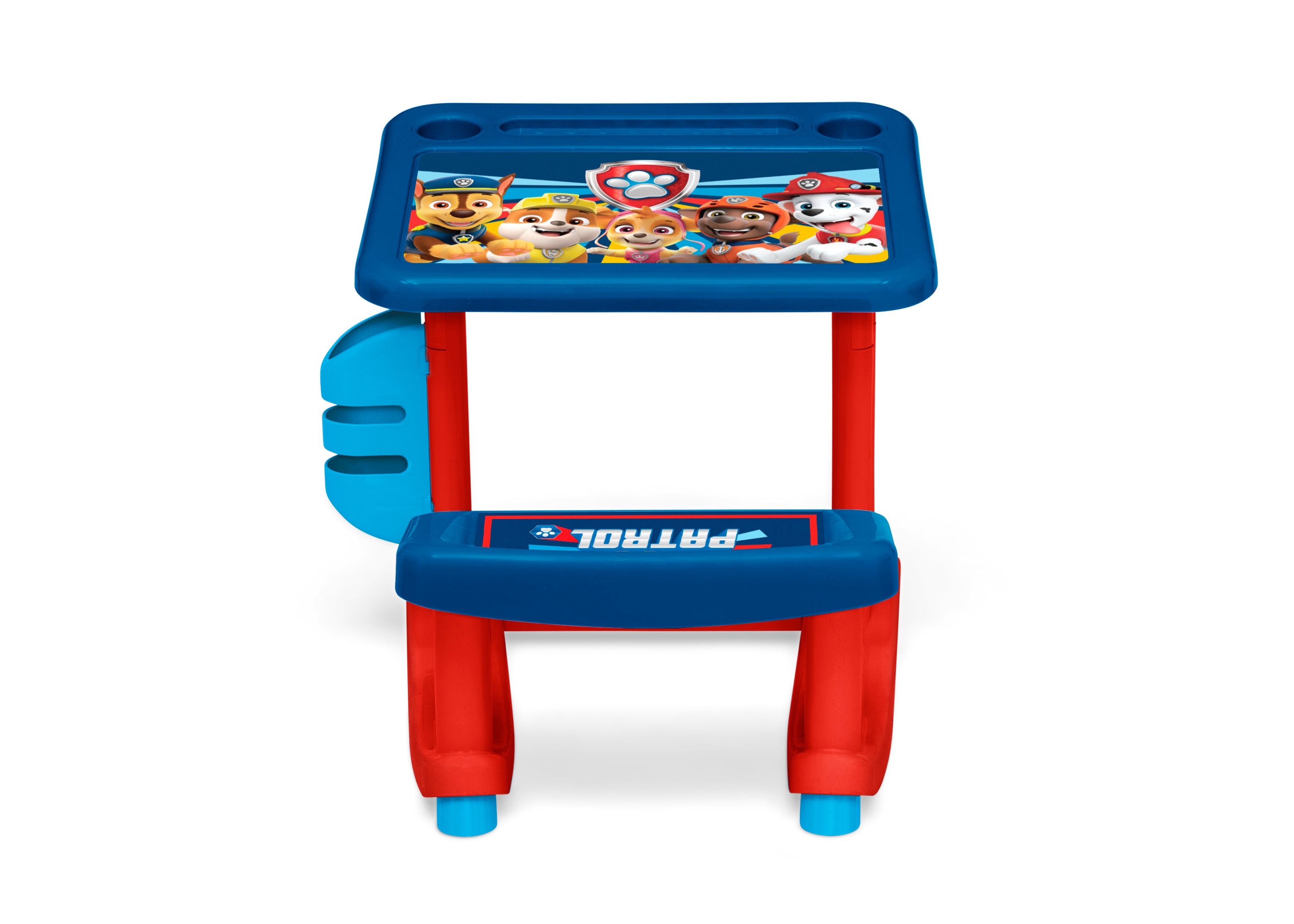 PAW Patrol Kids Drawing Desk with Stool - Interactive Play and Learn Activity Table for Toddlers & Preschoolers - Perfect for Home, Classroom, and Daycare Creative Fun