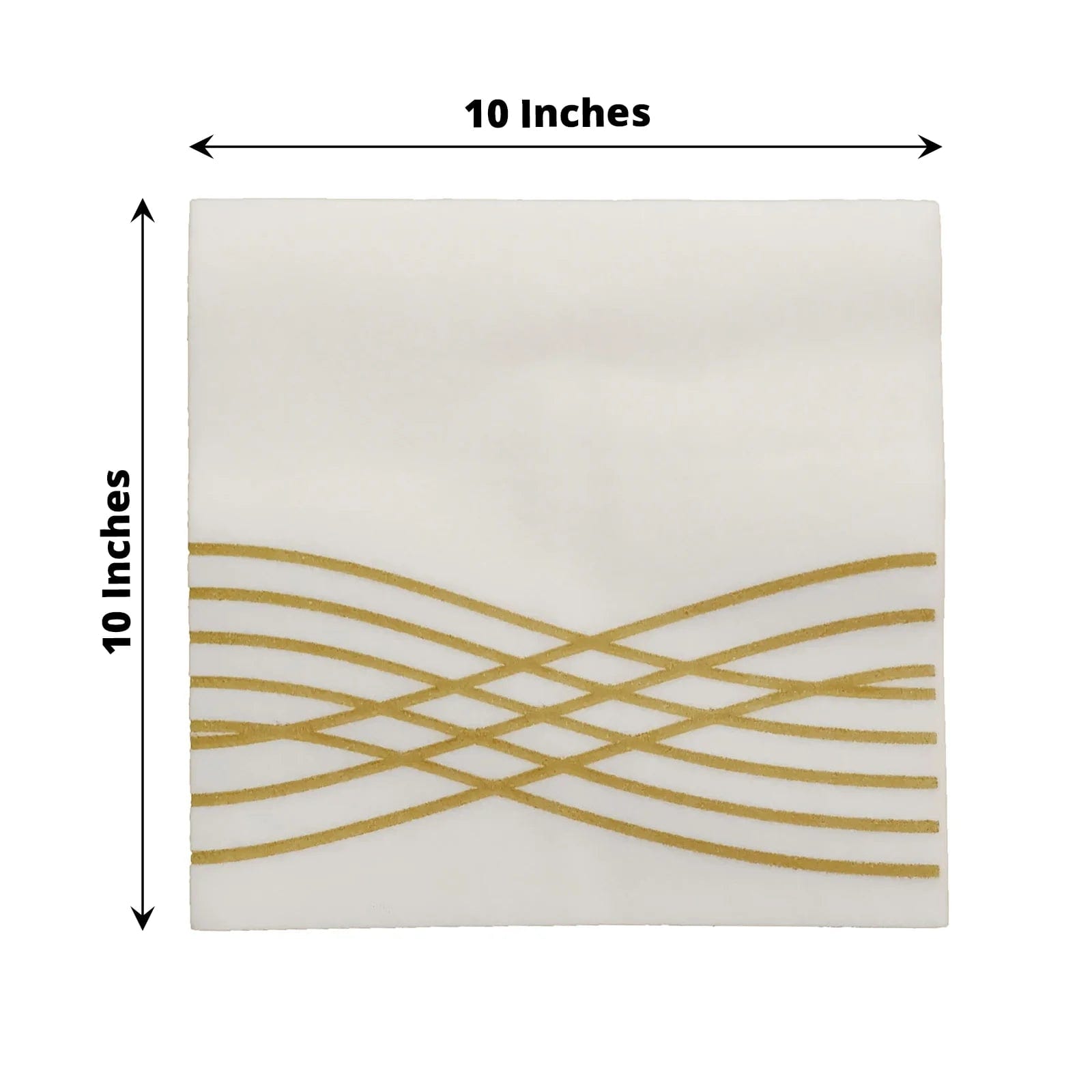 Premium 20-Pack Airlaid Paper Napkins with Elegant Wave Design - Perfect for Dinner Parties, Weddings, and Everyday Use