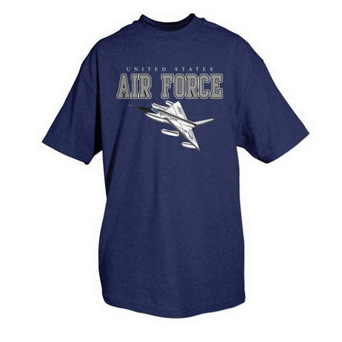 Fox Outdoor Products Air Force One-Sided Imprinted Fighter Jet T-Shirt - Military Apparel for Men & Women | Casual Wear & Patriotic Events