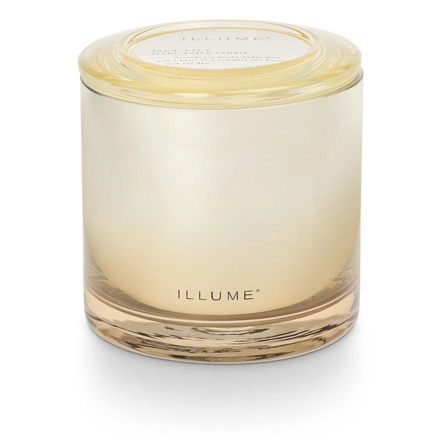 Isla Lily Glass Candle - Handmade Scented Soy Wax Candle for Home Decor, Relaxation & Gifts - Perfect for Living Room, Bedroom, Bathroom & Romantic Ambiance