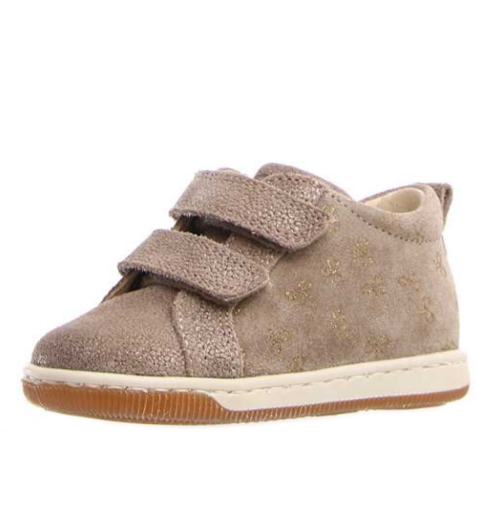 Falcotto Haley Pebbles and Bows Girls' Shoes in Tortora Color - Stylish & Comfortable Footwear for School, Playdates & Special Occasions