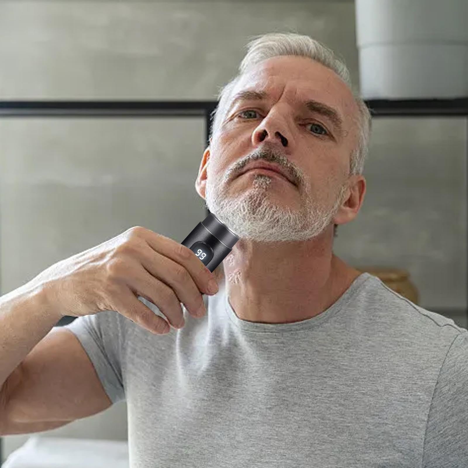 USB Rechargeable Waterproof Travel Electric Shaver for Men - Compact Portable Pocket Shaver for Face & Body Grooming, Perfect for Car, Business Trips & Outdoor Adventures