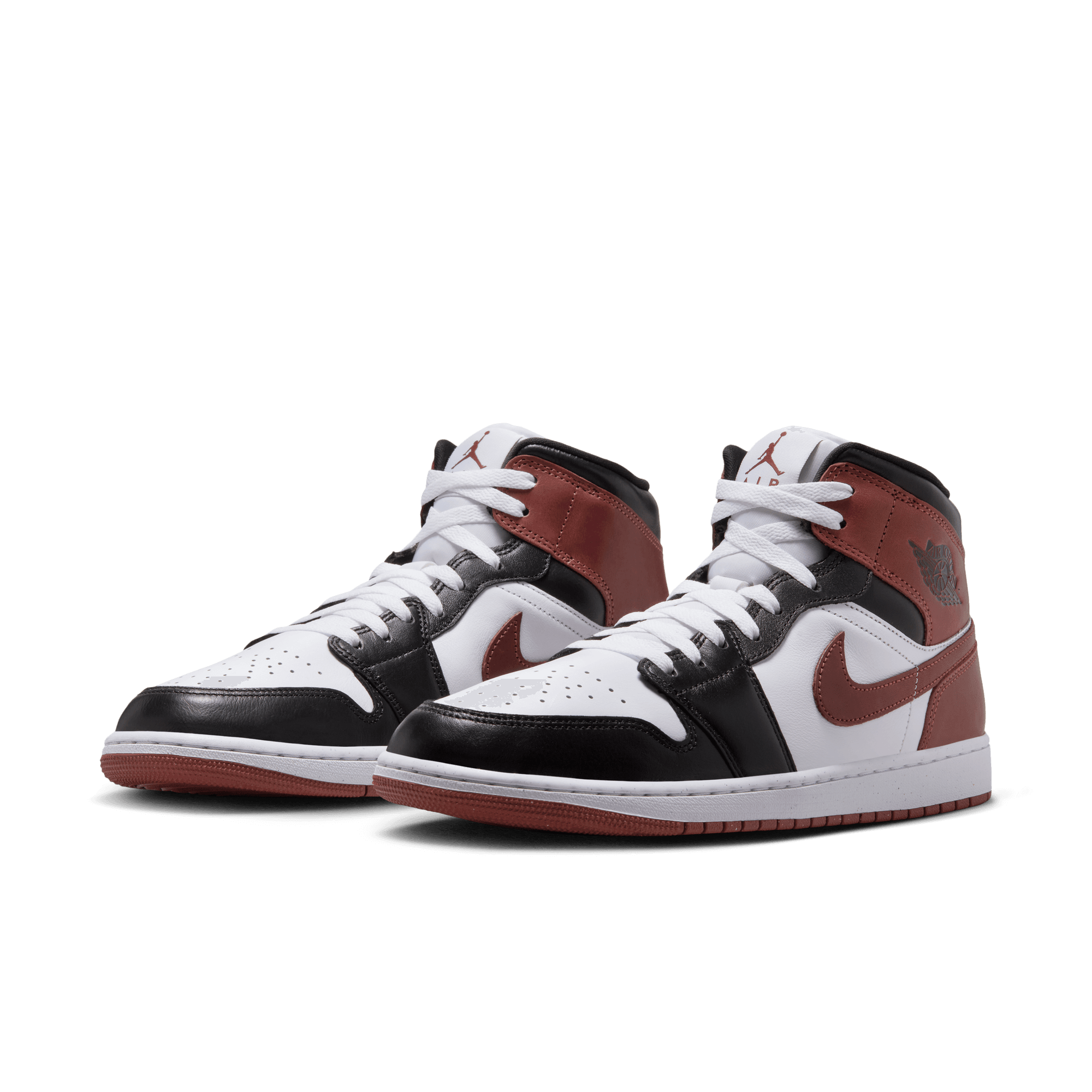 AIR JORDAN 1 MID SE Sneakers - White/Dark Pony/Black Colorway - Men's Basketball Shoes for Casual Wear & Street Style