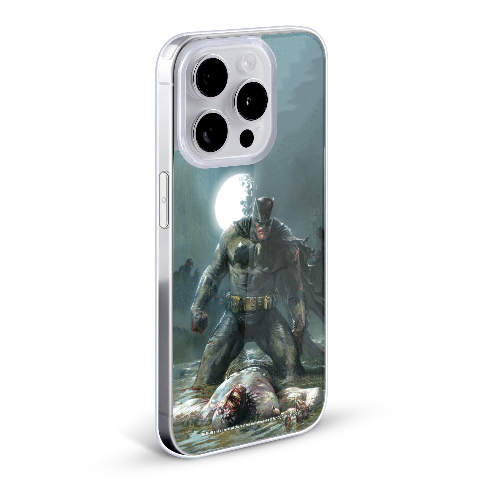 Official Batman DC Comics The Dark Knight Returns Soft Gel Case for Apple iPhone 13 Pro Max - Iconic Comic Book Design, Shockproof & Slim Protection - Perfect for Superhero Fans, Daily Use & Gift Giving