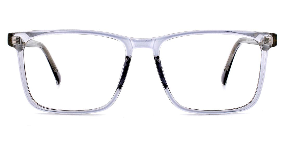 Sharp Contemporary Reader Glasses Frame S2865 - Grey Crystal for Reading, Office & Fashion Accessories