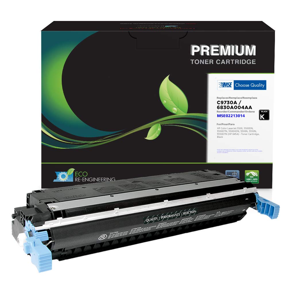 High-Quality MSE Remanufactured Toner Cartridge Replacement for HP C9730A/HP 645A - Compatible with HP Printers | Black Ink | Office & Home Printing Solution