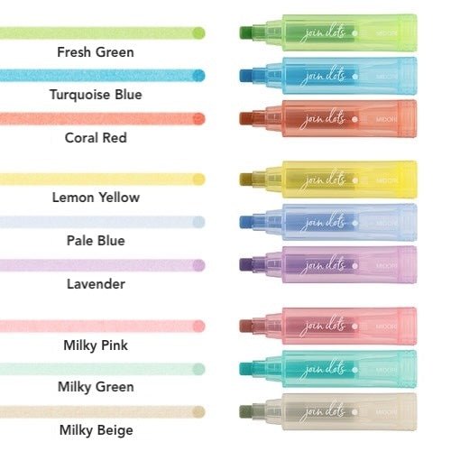 Join Dots Marker Pen Set - Premium Midori DESIGNPHIL Dotting Tools for Art, DIY Crafts, Bullet Journaling & Scrapbooking - Perfect for Artists, Calligraphy & Hand Lettering Projects