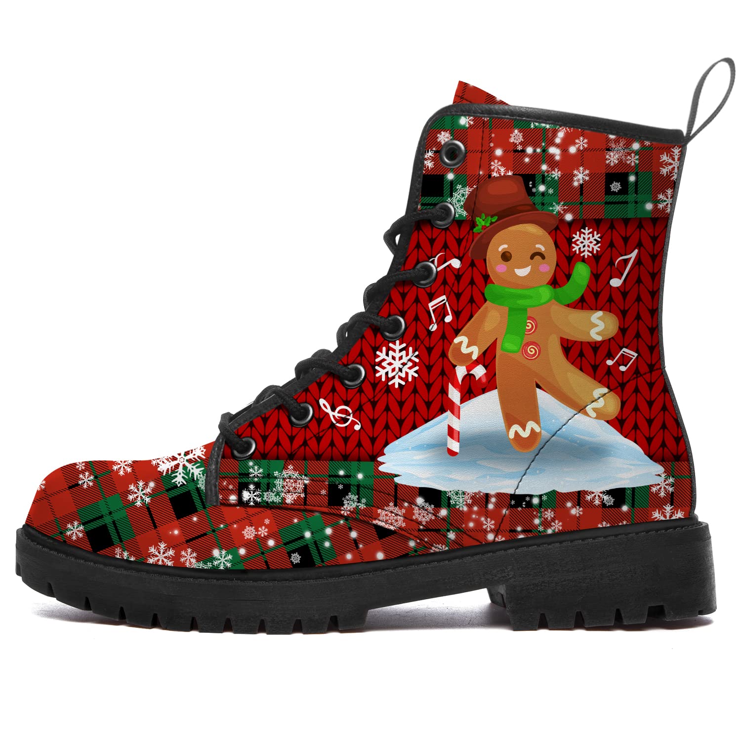 **Waterproof Anti-Slip Combat Boots for Women & Men - Christmas Lace-Up Platform Booties for Outdoor Hiking & Winter Fashion Gifts**    (场景补充: Perfect for hiking, snow adventures, or stylish winter outfits.)