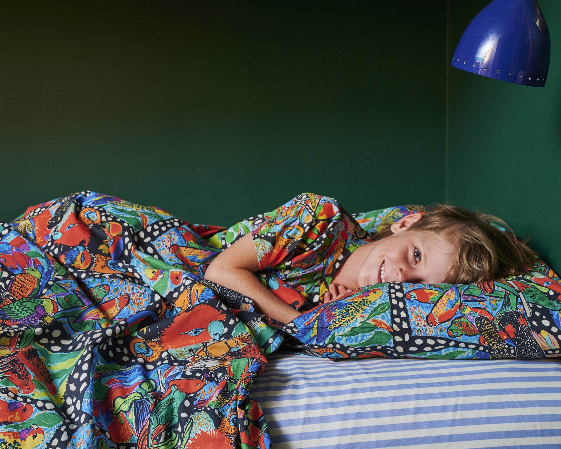Kip&Co x Jenny Kee Parrots & Cockatoos Organic Cotton Pillowcase Set - Soft & Hypoallergenic Bedding for Kids & Adults - Perfect for Nursery, Guest Room & Bohemian Home Decor