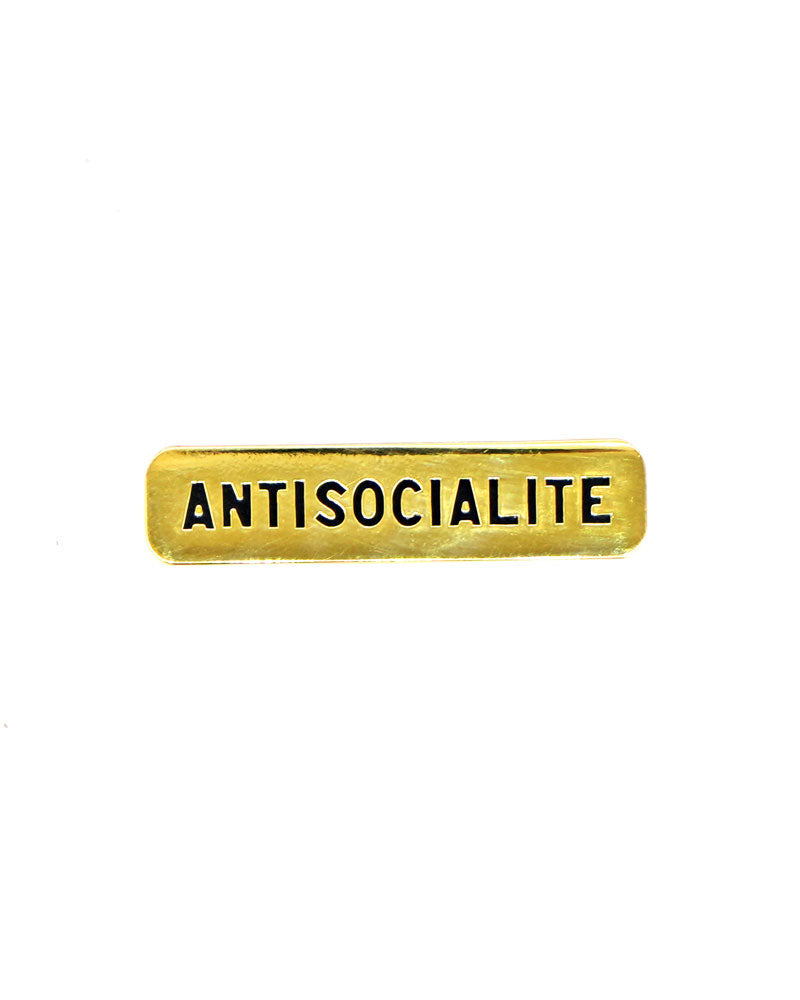 Anti Socialite Pin - Unique Enamel Lapel Pin for Outfits, Gifts & Collectibles - Perfect for Jackets, Bags & Denim Fashion