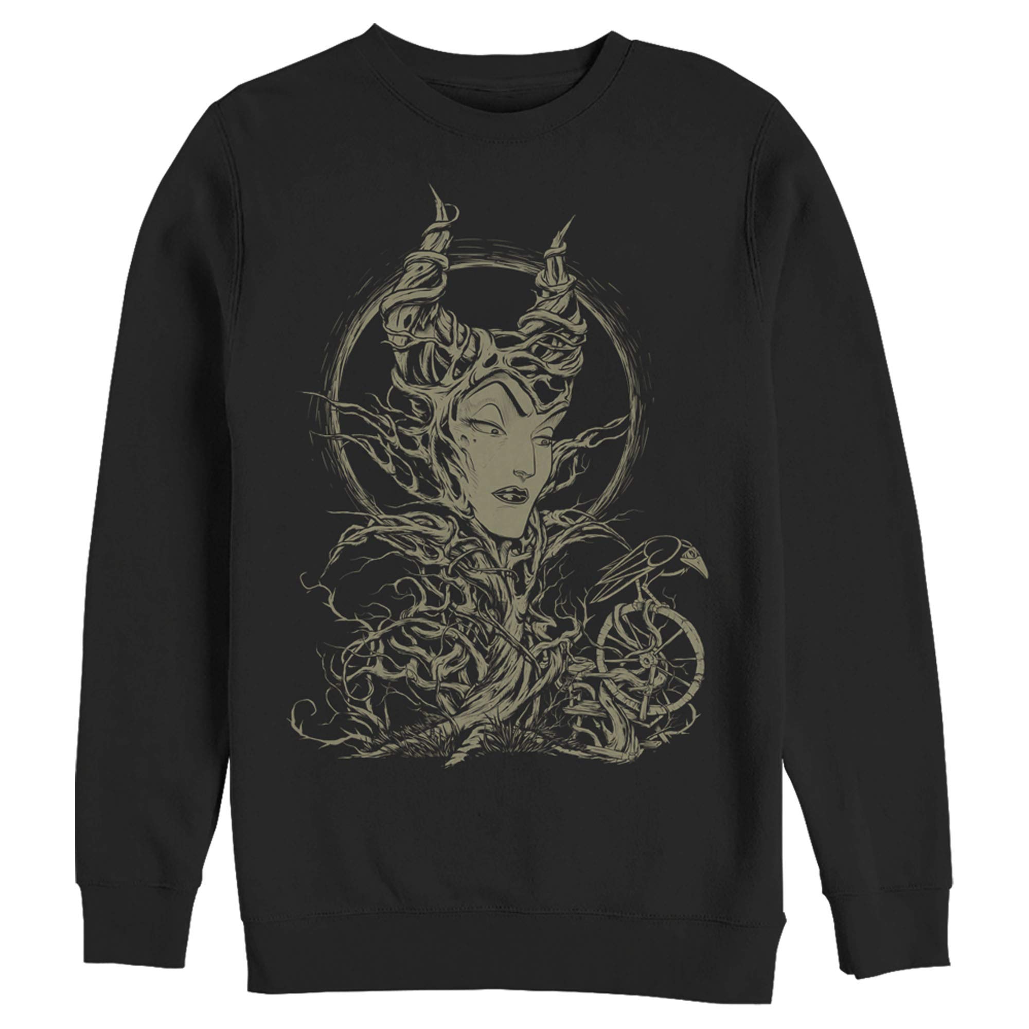 Men's Sleeping Beauty Maleficent Twisted Queen Graphic Sweatshirt | Disney Villain Hoodie for Cosplay & Halloween Costume