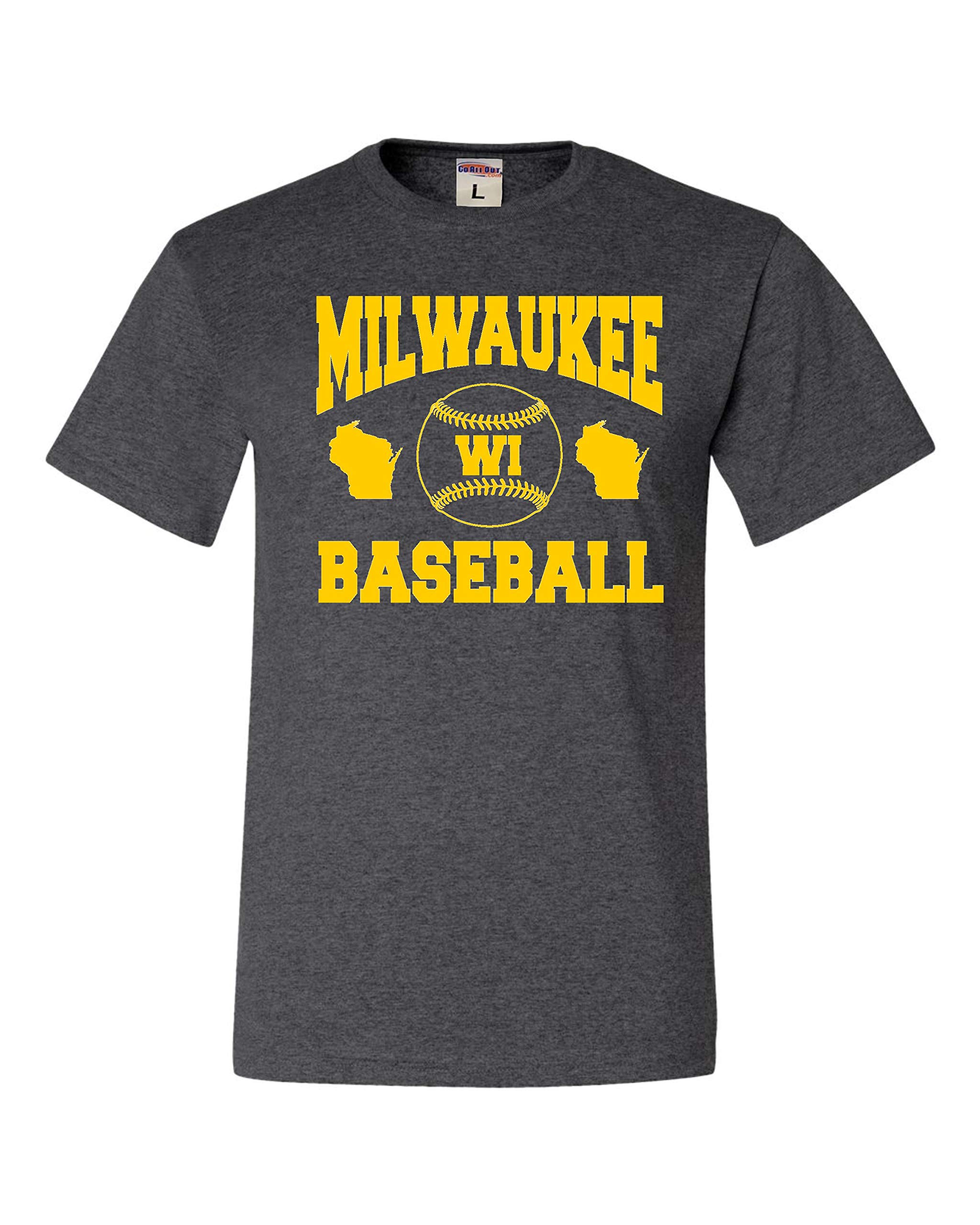 Milwaukee Wisconsin Baseball T-Shirt for Adults - Comfortable City Pride Apparel for Baseball Fans, Sports Enthusiasts & Casual Wear
