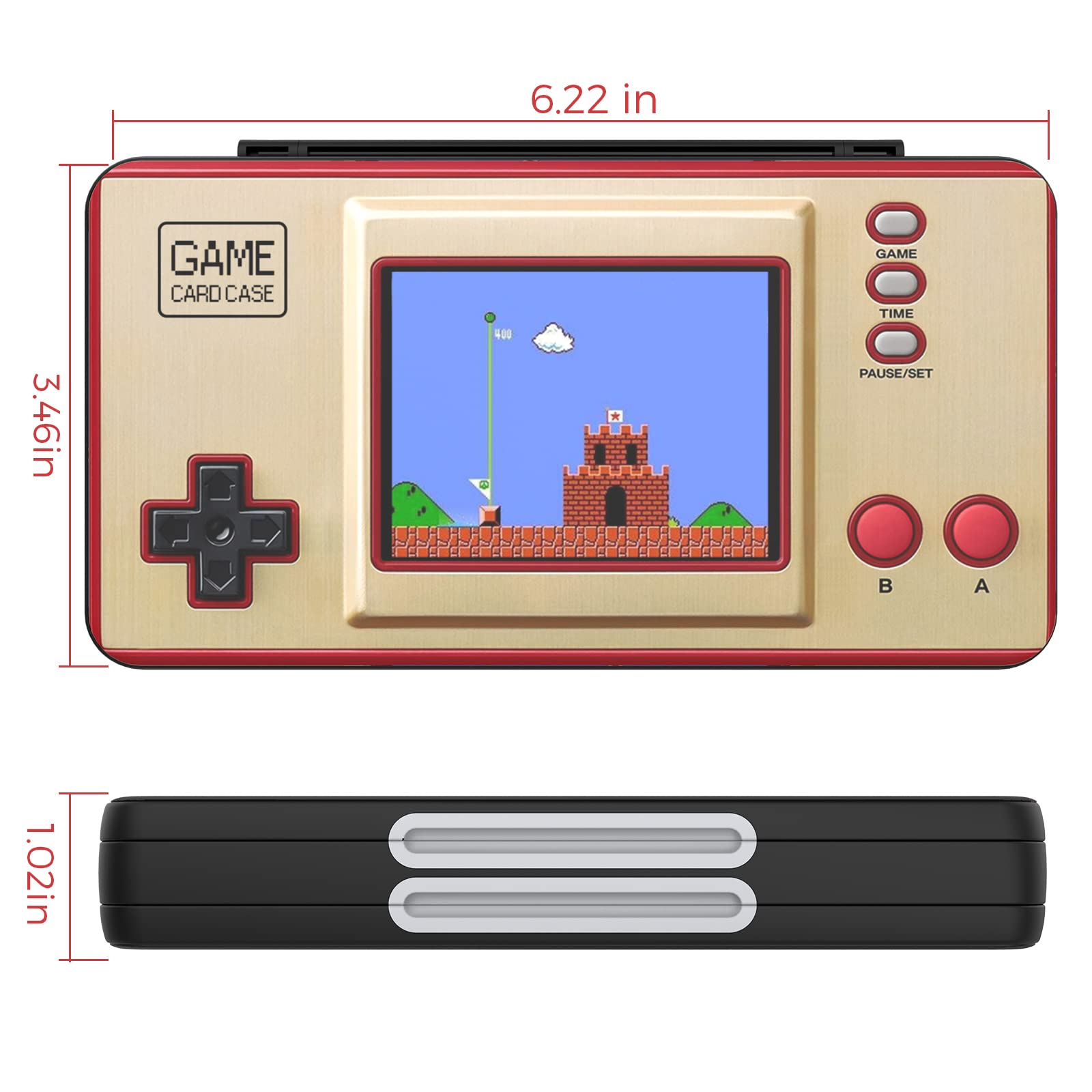Customized Pattern Nintendo Switch & OLED Game Card Holder - 48 Game Card Slots & 24 Micro SD Card Slots Storage Case for Switch Lite | Portable Travel Organizer for Gamers