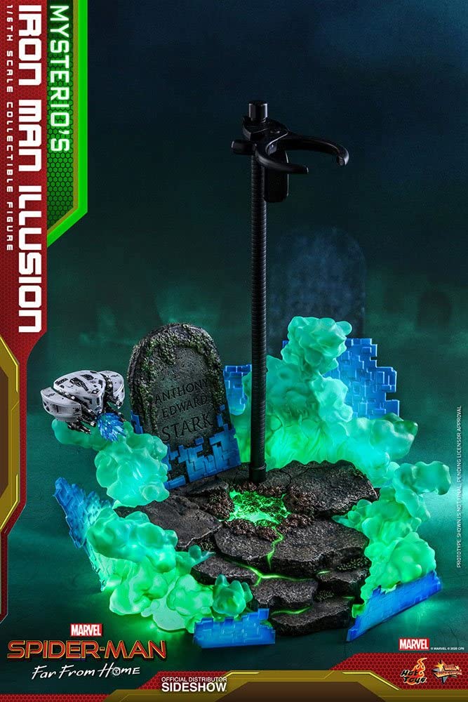 Hot Toys 1:6 Scale Mysterio's Iron Man Illusion Action Figure - Spider-Man: Far from Home Movie Collectible - Perfect for Marvel Fans & Display Collections