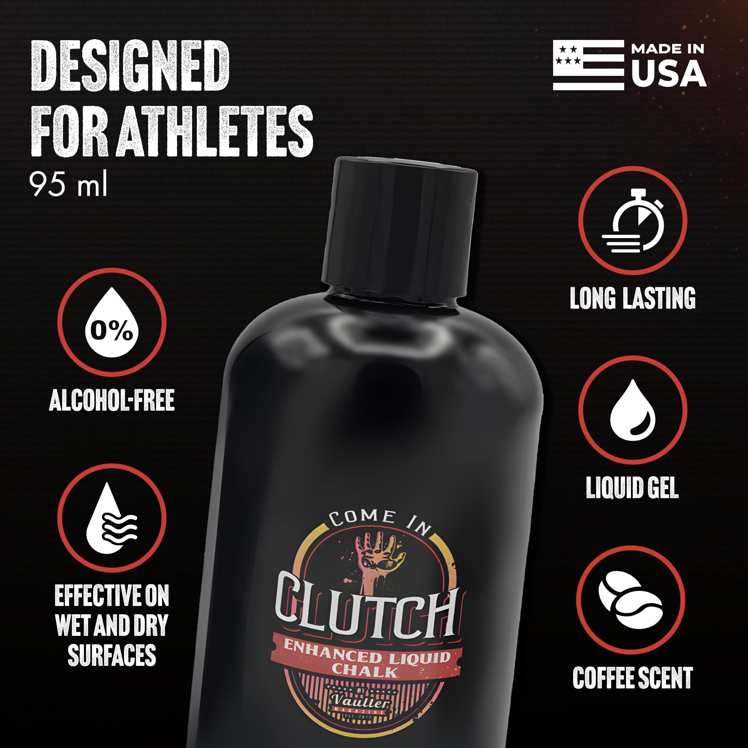 STYK Vaulter Magazine - Premium Liquid Chalk for Weightlifting, Gymnastics & Rock Climbing | No Mess Grip Enhancer | Ideal for CrossFit, Bodybuilding & Pole Vault | Perfect for Gym, Home Workouts & Outdoor Training