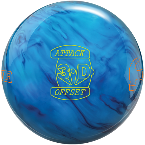 3D Offset Attack Pearl Bowling Ball - High Performance Hammer Bowling Ball for Strikes & Spares | Perfect for League Play & Tournament Competition