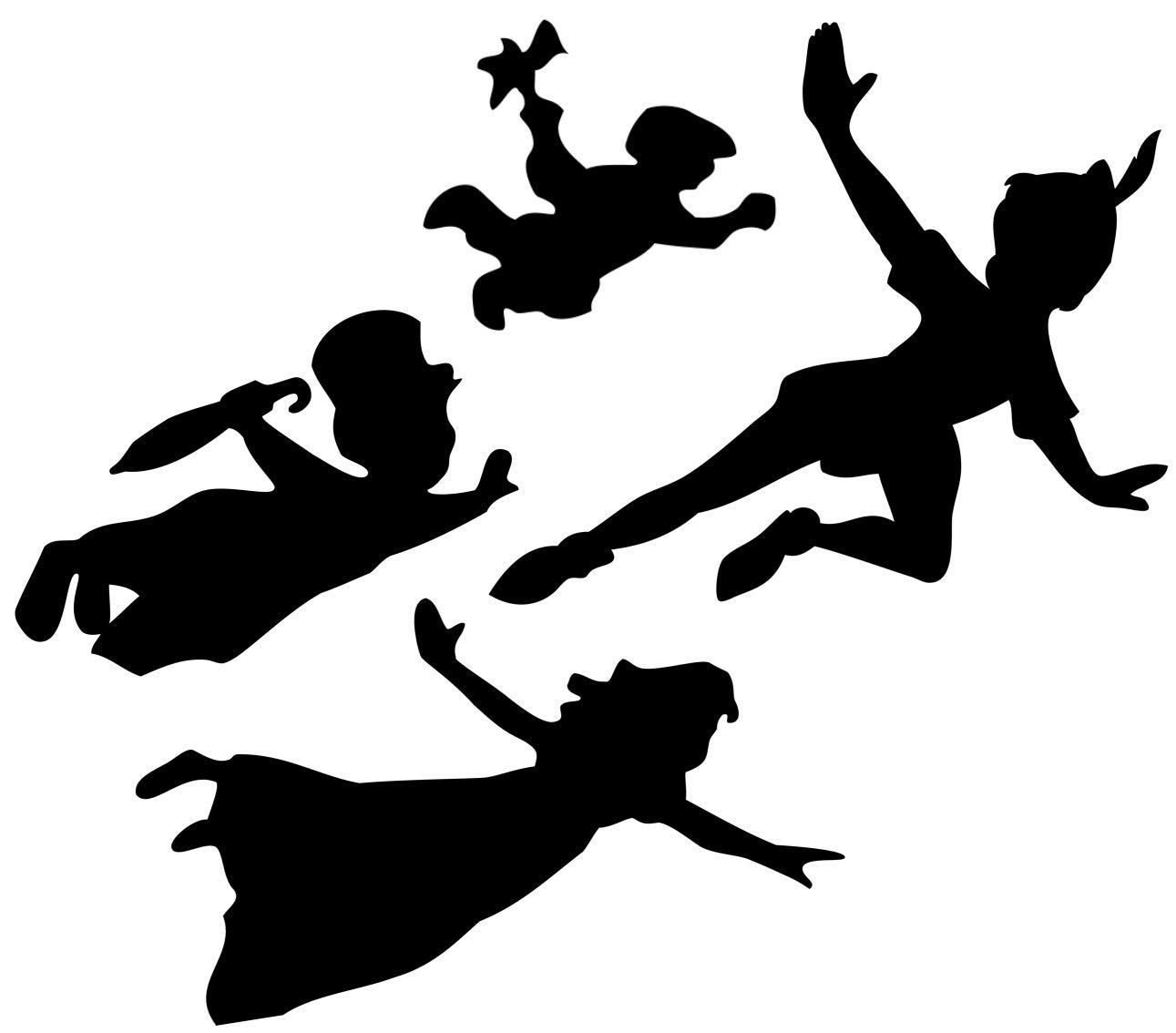 Peter Pan Kids Car Truck Laptop Helmet Motorcycle Die-Cut Vinyl Decal Sticker - Classic Movie Character Decoration for Vehicles, Electronics & Sports Gear (Black, 6 Inch) - Perfect for Boys Room Decor, School Supplies & Gift Ideas