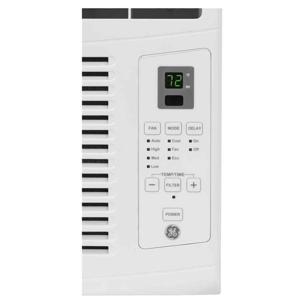 GE 6,000 BTU Window Air Conditioner with Remote - Cools 250 Sq.Ft - White (AHTE06AA) - Perfect for Bedrooms, Dorm Rooms & Small Offices