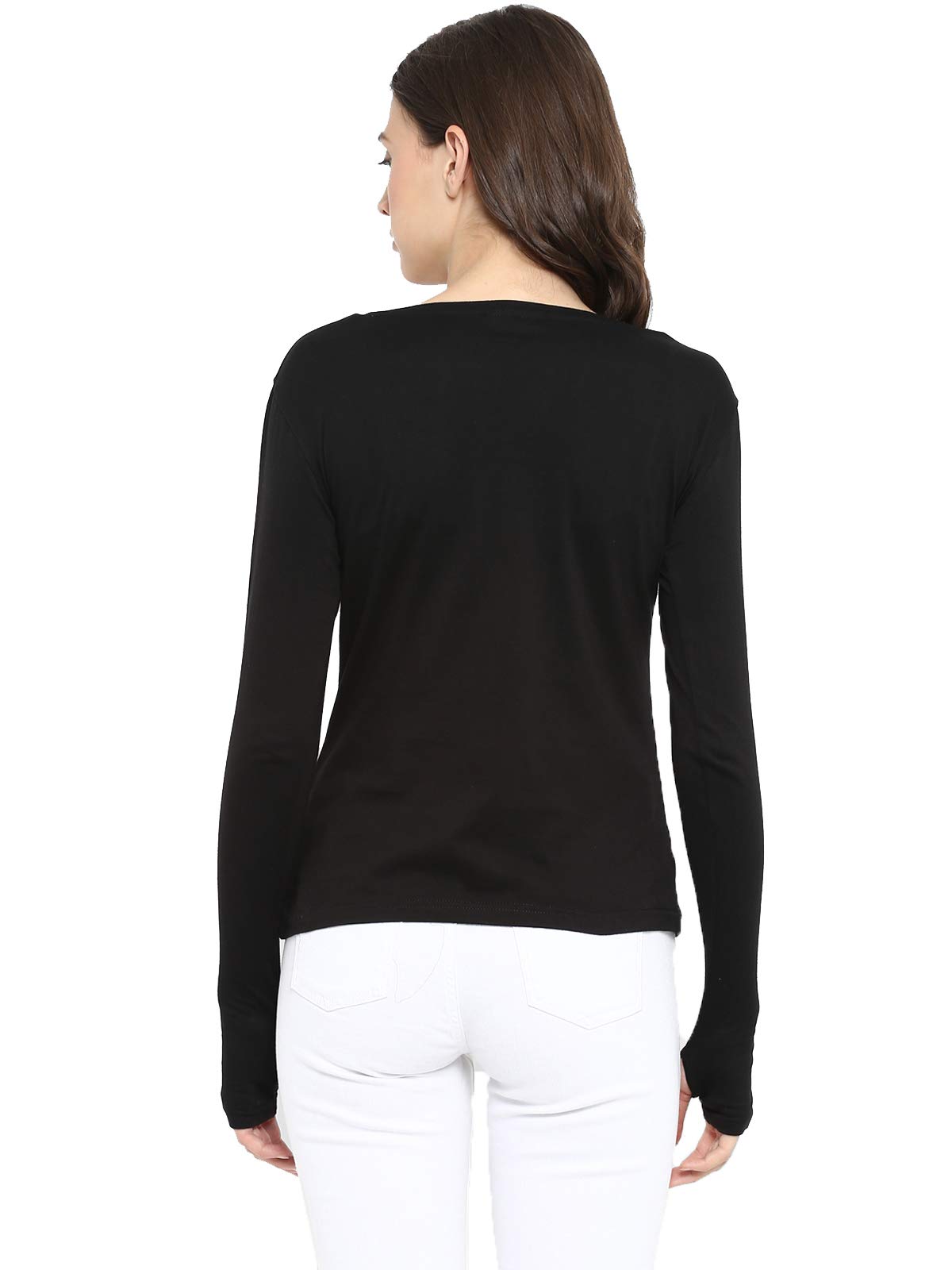 Ap'pulse Women's Long Sleeve Thumb Hole T-Shirt - Soft Athletic Workout Top for Yoga, Running & Casual Wear