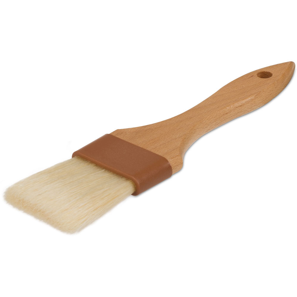 Premium Natural Boar Bristle Pastry Brush for Baking - Non-Shedding Kitchen Tool for Glazing, Buttering & Egg Washing Cakes, Pies & Pastries