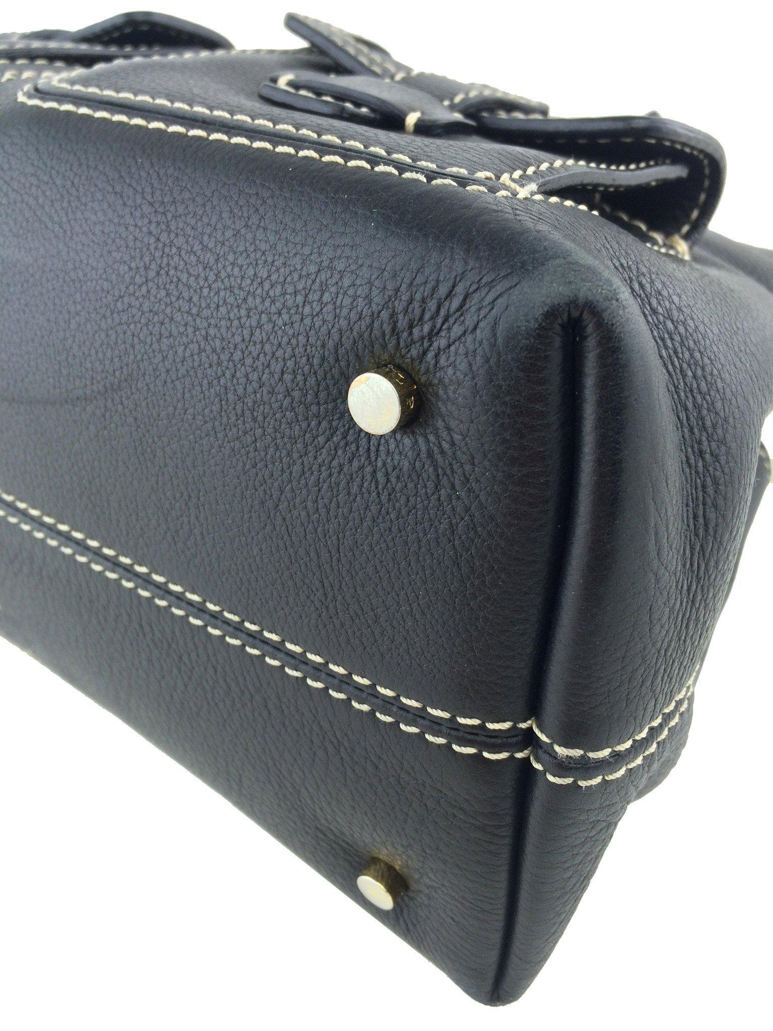 Loro Piana Odessa Genuine Leather Crossbody Bag with Front Pocket - Perfect for Work, Travel & Everyday Use