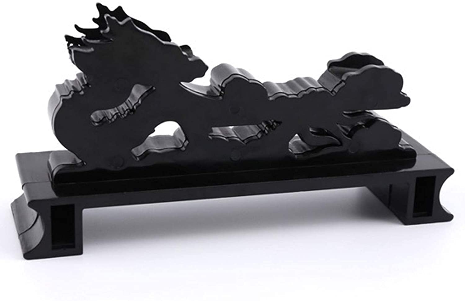 Black Dragon Shaped Samurai Sword Stand - Chinese Themed Katana Display Holder for Japanese Ninja & Master Swords - Perfect for Home Decor, Martial Arts Studios & Weapon Collections