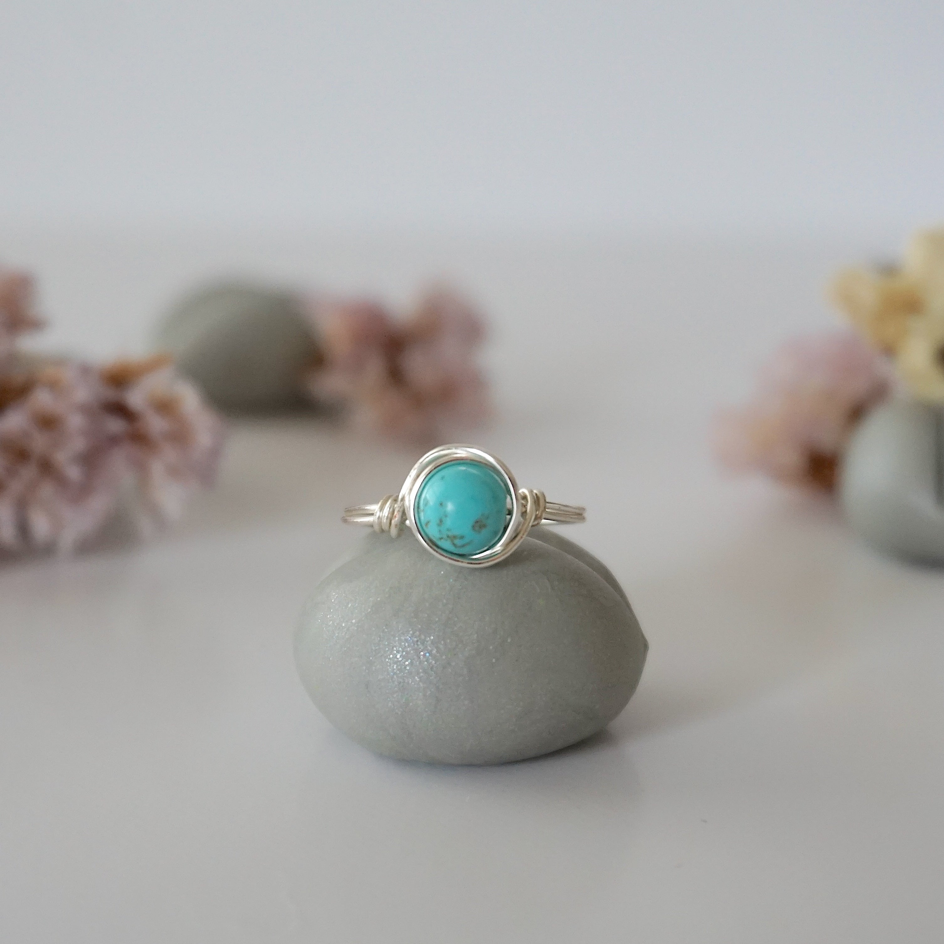 Turquoise Birthstone Ring - Elegant & Minimalist Jewelry for Women | Perfect Gift for Birthdays, Anniversaries & Special Occasions