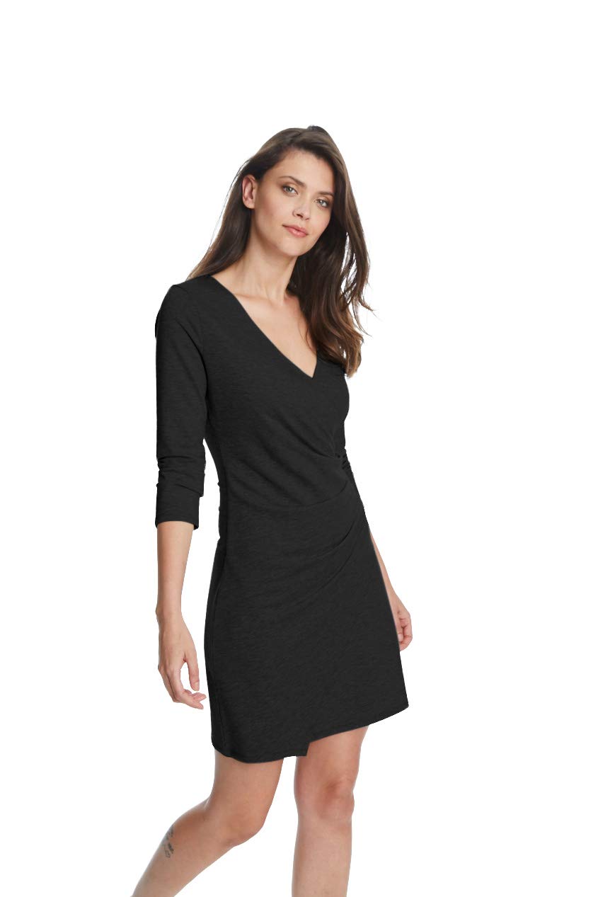 525 America Women's Micro French Terry Cowl Neck Dress - Soft Casual Lounge Dress for Home, Travel & Everyday Wear