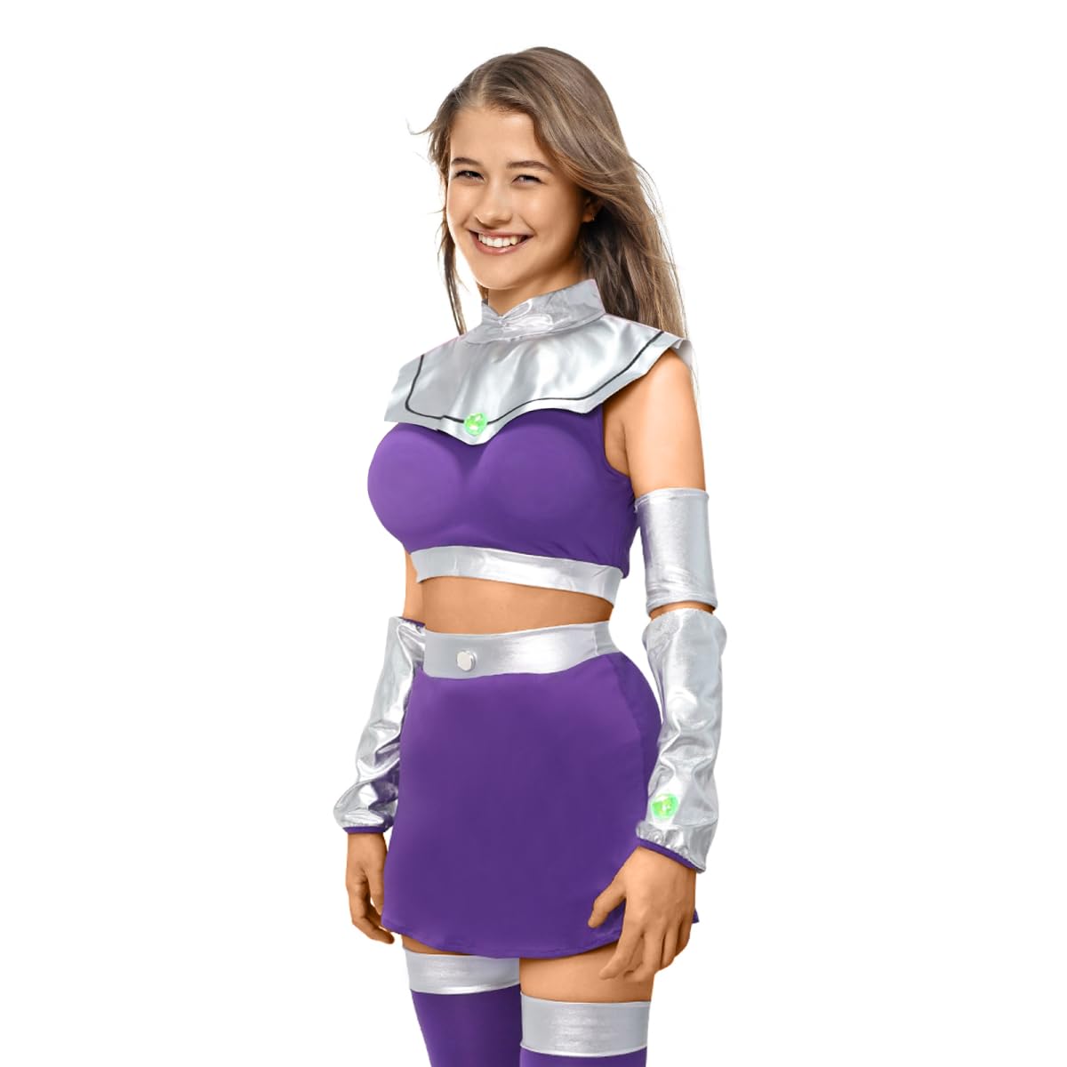 Starfire Cosplay Costume for Women - US Size Halloween, Anime & Masquerade Party Outfit - Perfect for Comic Con, Cosplay Events & Themed Parties