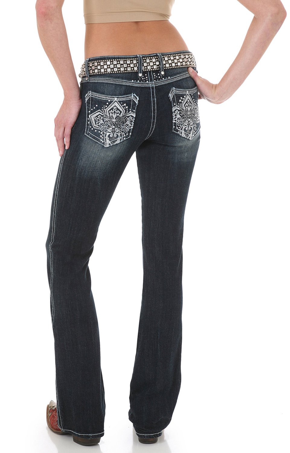 Wrangler Juniors Rock 47 Ultra Low Rise Jeans for Women - Stretch Denim Skinny Jeans | Perfect for Casual Wear, Outfits & Everyday Comfort