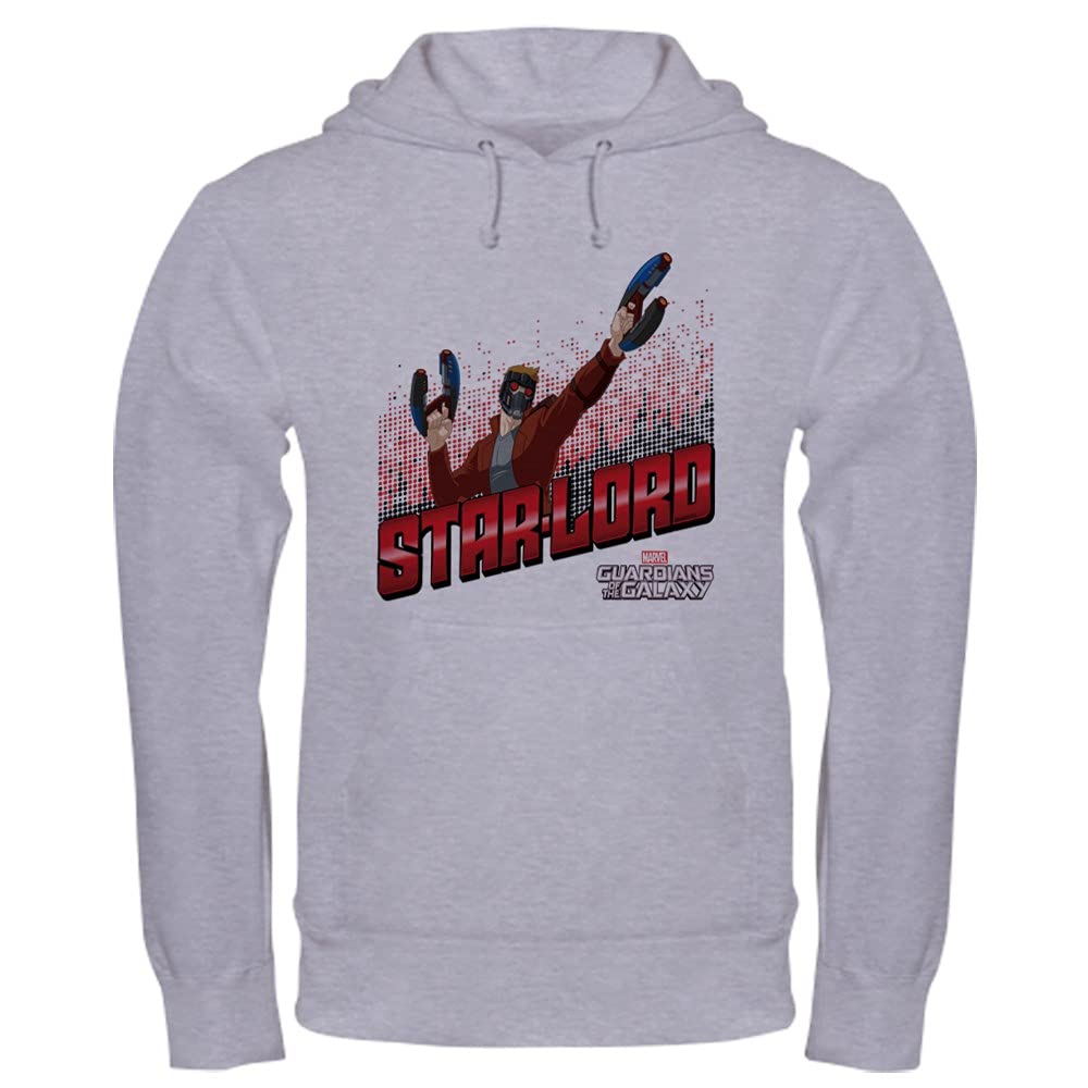 Guardians of the Galaxy Star Lord Guns Hooded Sweatshirt | Marvel GOTG Cosplay Hoodie | Perfect for Halloween Costumes & Comic Con