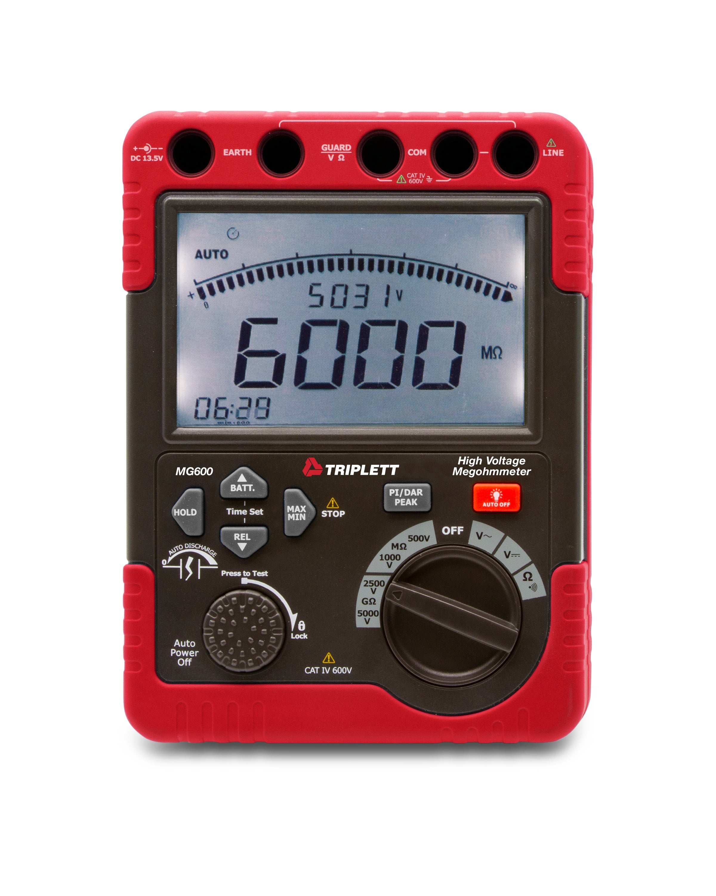 MG600 High Voltage Insulation Tester - 5KV Digital Megohmmeter for Electrical Safety Testing | Perfect for Industrial Maintenance, Power Plants & Home Electrical Inspections