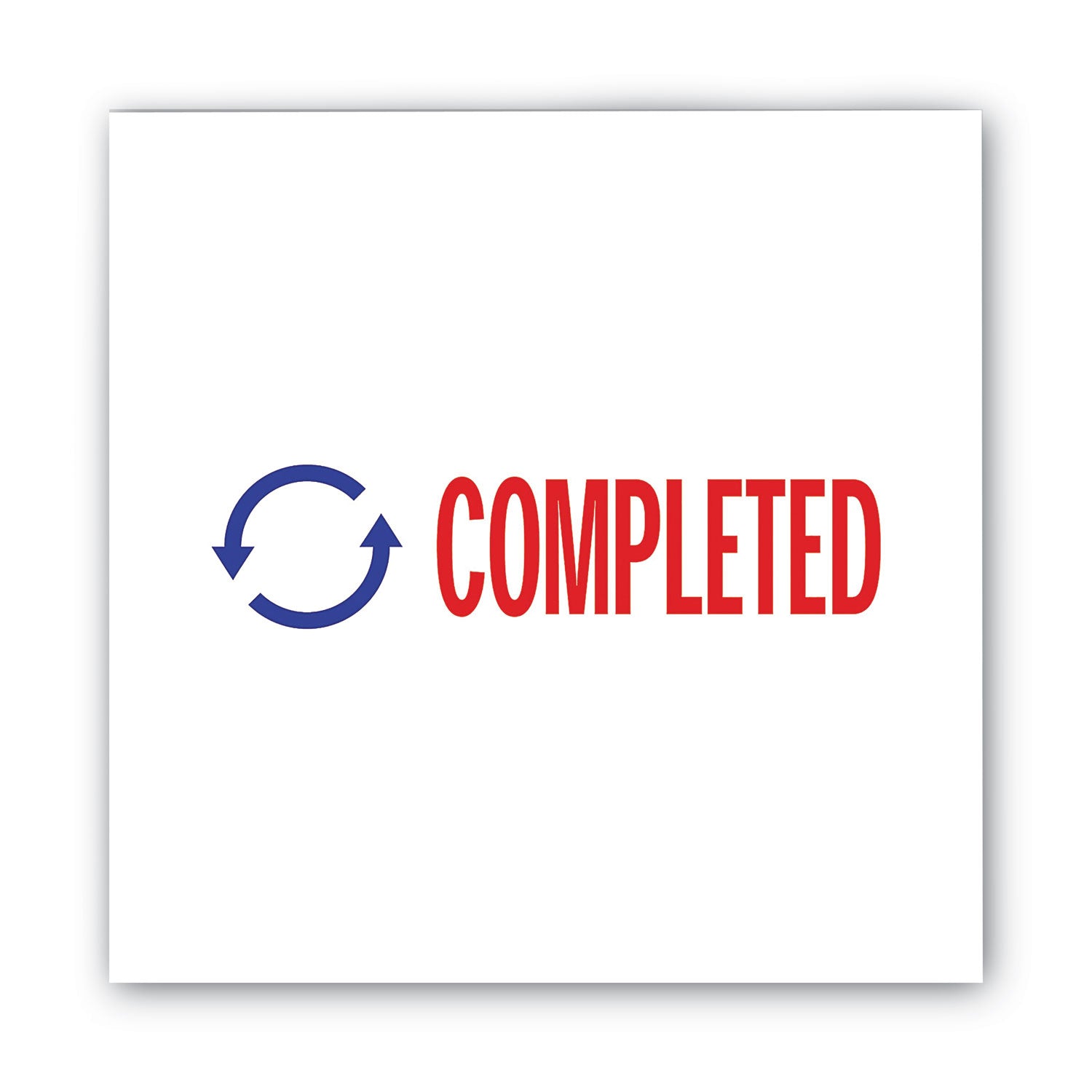 ACCUSTAMP2® Pre-Inked Shutter Stamp - Red & Blue Ink, 1.63 x 0.5 Inch - Self-Inking Business Stamp for Documents, Forms & Receipts - Perfect for Offices, Banks & Notary Use