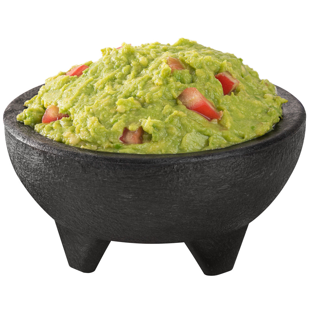 10 oz Round Black Thermal Plastic Molcajete Bowl - 5.25