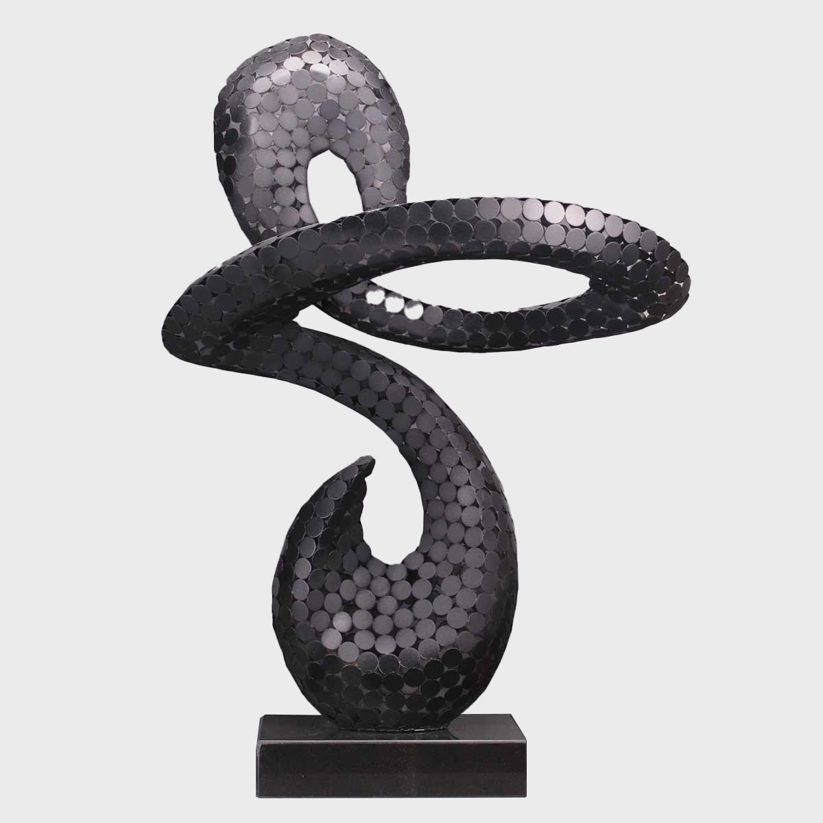Black Metal Coin Sculpture - Unique Home Decor for Living Room, Office & Gifts | Handcrafted Art Piece for Collectors & Coin Enthusiasts