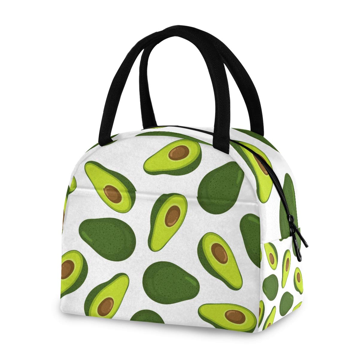 Blueangle Insulated Lunch Bag for Women - Avocado Pattern Thermal Tote, Leakproof Lunch Box Cooler for Office, School & Picnic | Perfect for Students, Professionals & Outdoor Activities