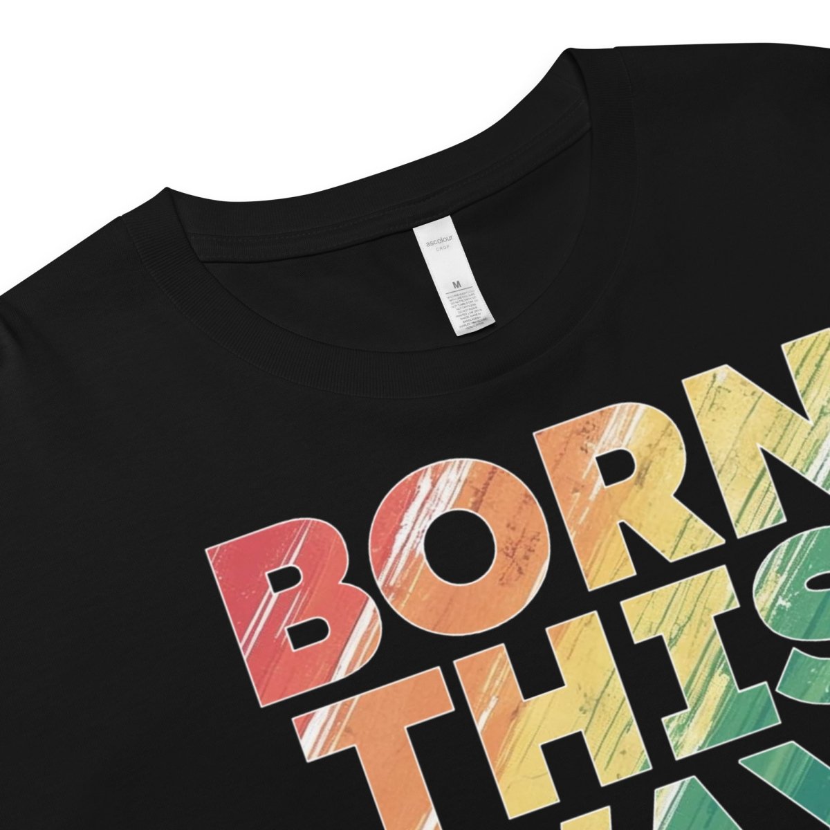 Born This Way (Sober by Choice) Pride Rainbow Women's Crop Top - LGBTQ+ Pride Month Outfit for Festivals & Parades
