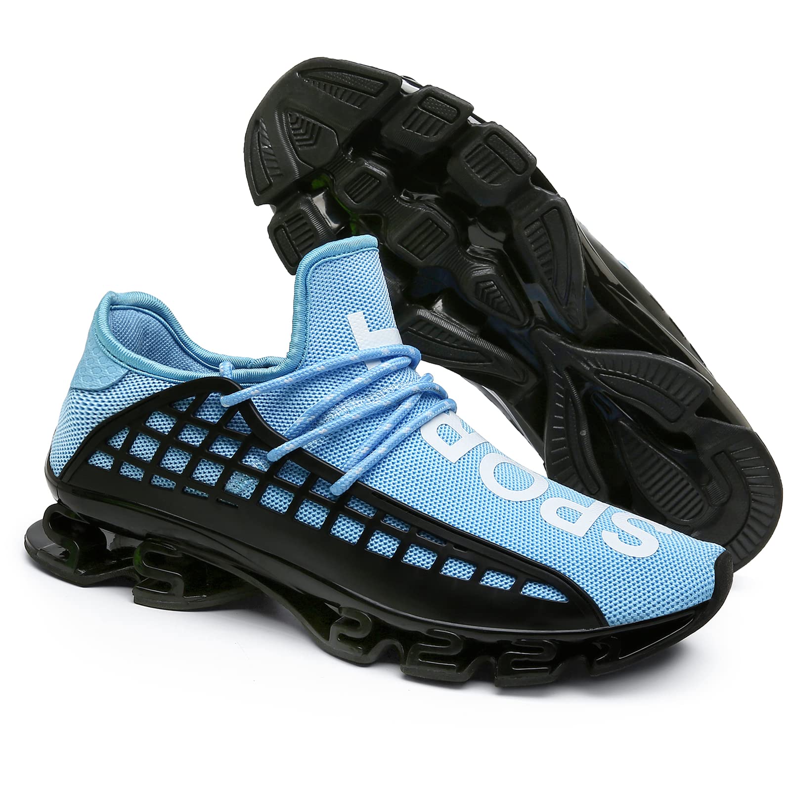 DUORO Men's Athletic Running Shoes - Non-Slip Blade Sole for Road Running, Tennis & Walking | Lightweight Sport Sneakers for Gym, Workout & Daily Wear