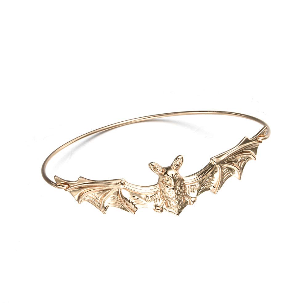 Stylish Bat Bangle Bracelet - Gothic Halloween Jewelry for Women, Unique Animal-Themed Fashion Accessory | Perfect for Halloween Parties, Cosplay & Gothic Outfits