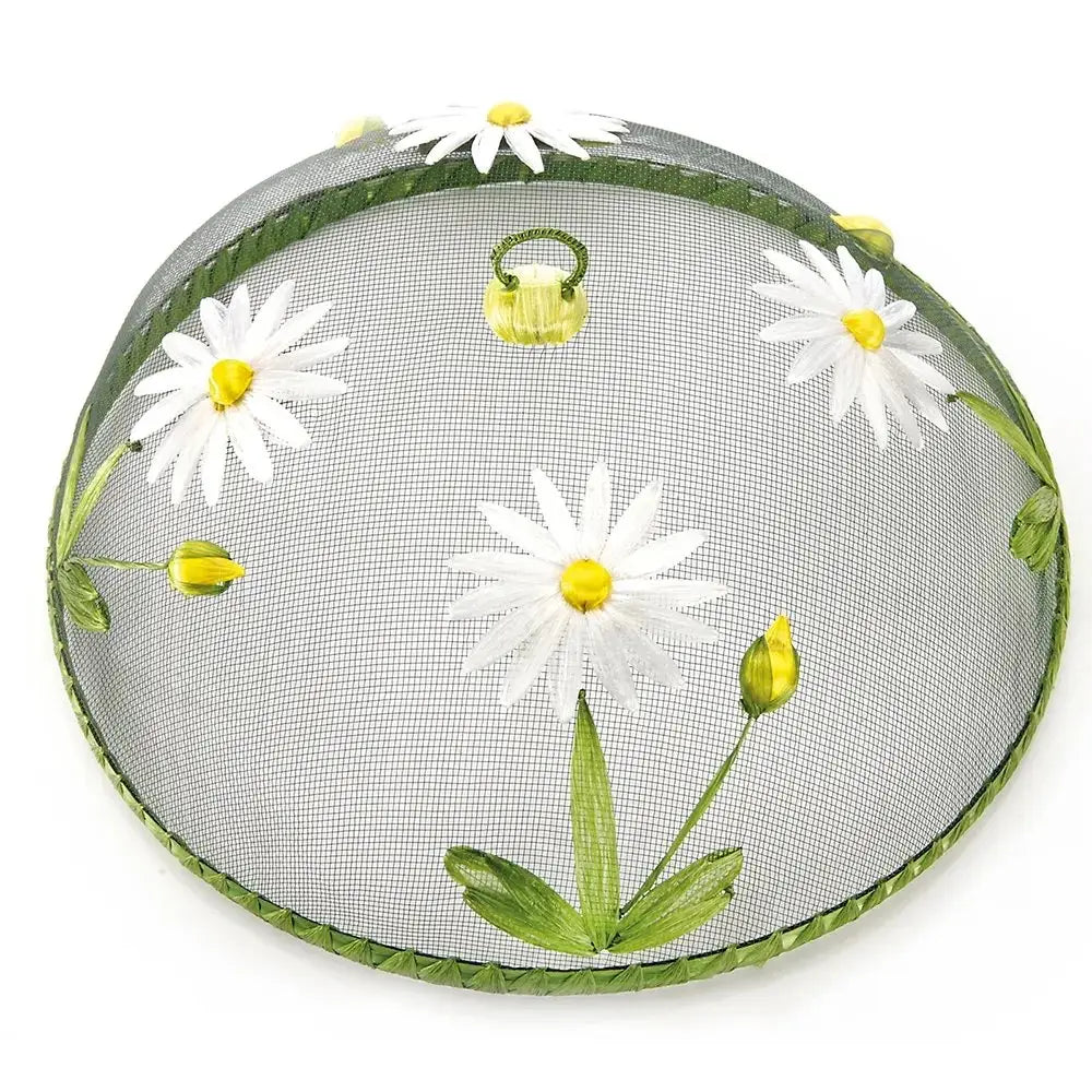 Eco-Friendly Raffia Ribbon Mesh Food Covers - Breathable & Reusable Fruit & Bread Protectors for Picnics, Parties & Outdoor Dining