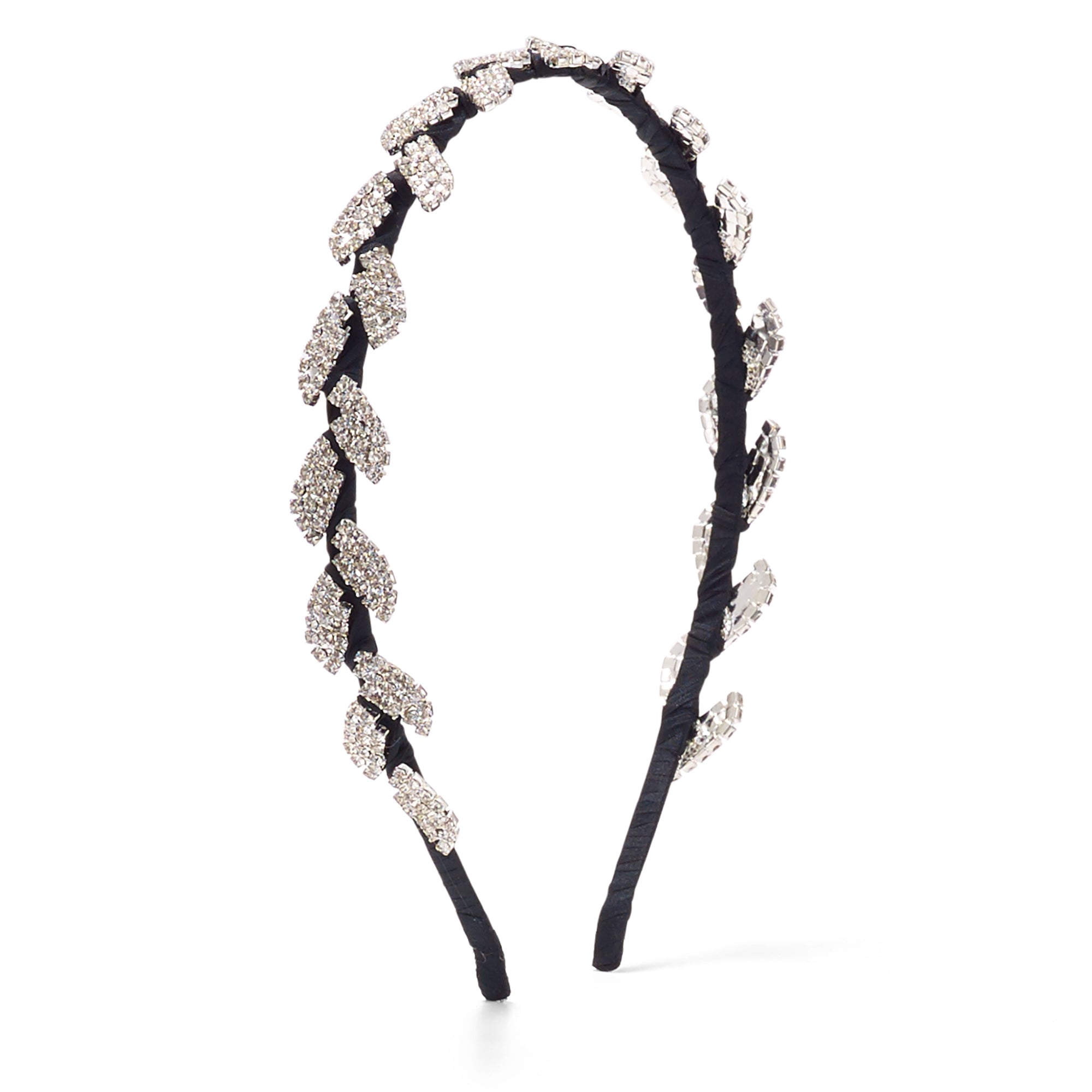 Elegant Single Olive Crystal Headband for Women - Perfect for Weddings, Parties & Special Occasions