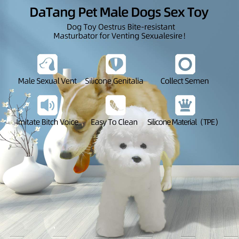 Dog Humping Toy - Soft Plush Dog Sleeping Toy for Male Dogs, Female Dog Simulation Toy for Estrus Relief (White) | Perfect for Stress Relief, Training & Playtime