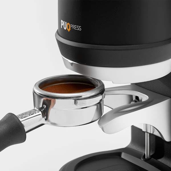 Puqpress Q2 Automatic Coffee Tamper Gen 5 - Professional Espresso Tamping Tool for Baristas & Home Brewing - Perfect for Coffee Shops, Cafes & Home Use