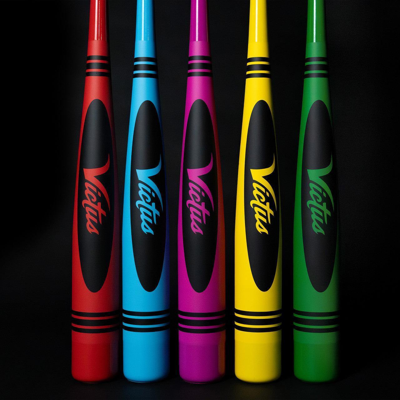 2024 Victus Vibe Crayon 5 USSSA Baseball Bat - Lightweight Youth & Adult Aluminum Alloy Bat for Fast Swing Speed | Perfect for Little League, Travel Ball & Training Practice