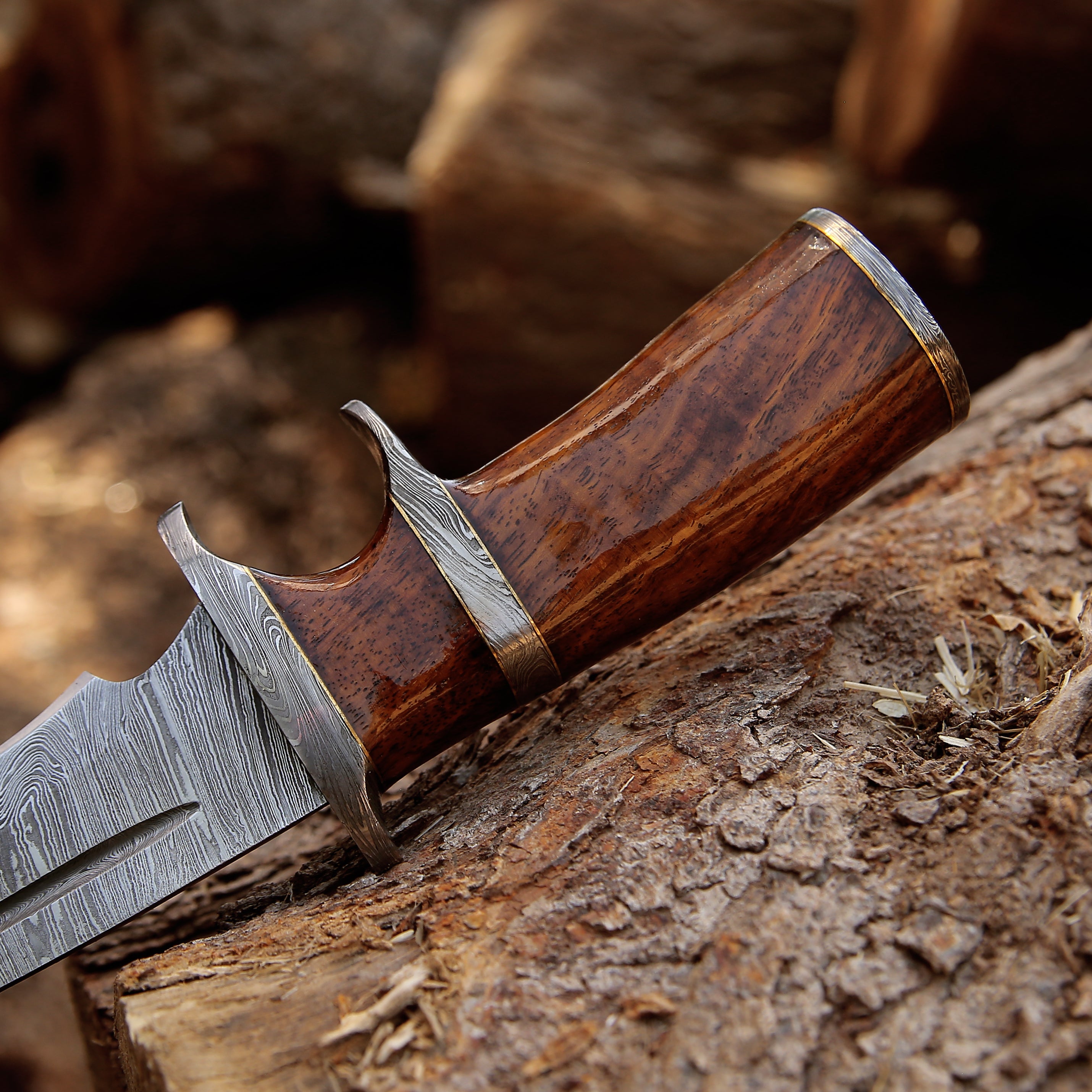 Premium Damascus Steel Bowie Knife - 9