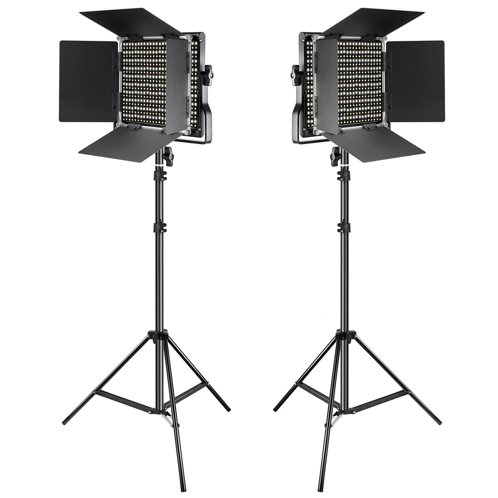 NEEWER 2 Pack NL660 Bi-Color 660 LED Video Light with Stand Kit - Professional Lighting for YouTube, Photography, Live Streaming & Studio Production