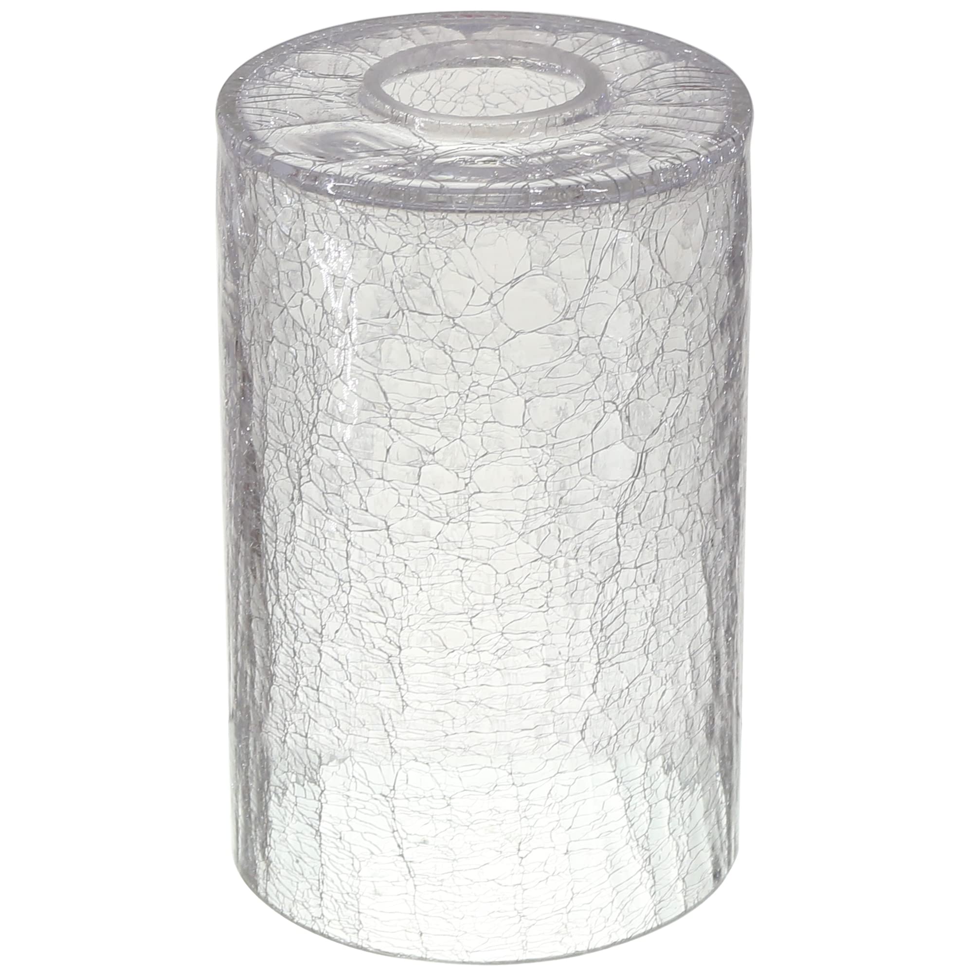 Replacement Glass Lamp Shade - 1-5/8 Inch Fitter, Cylinder Shape, 4.3