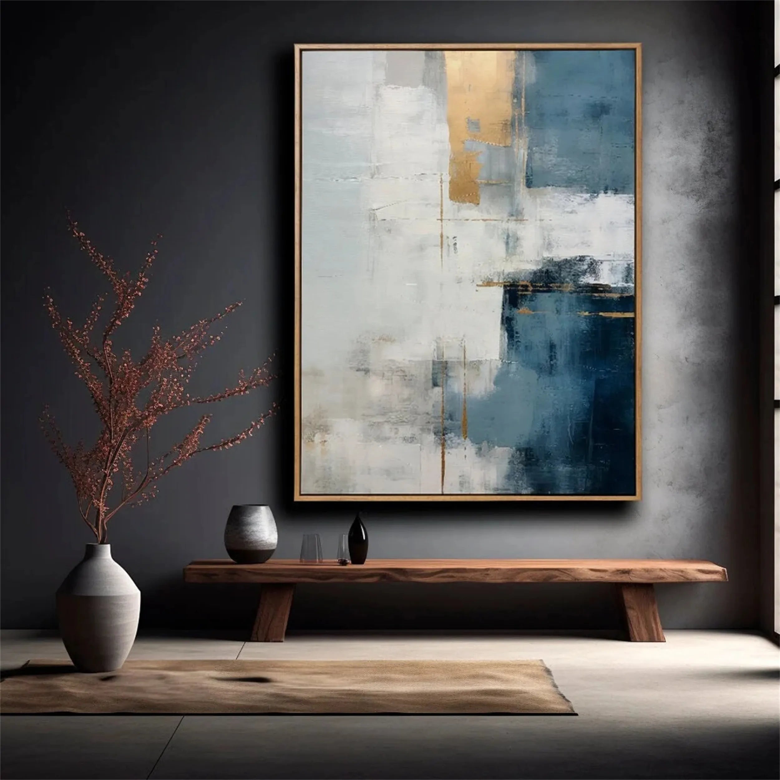Abstract Painting #AB 124 - Modern Wall Art for Home & Office Decor - Perfect for Living Room, Bedroom or Workspace