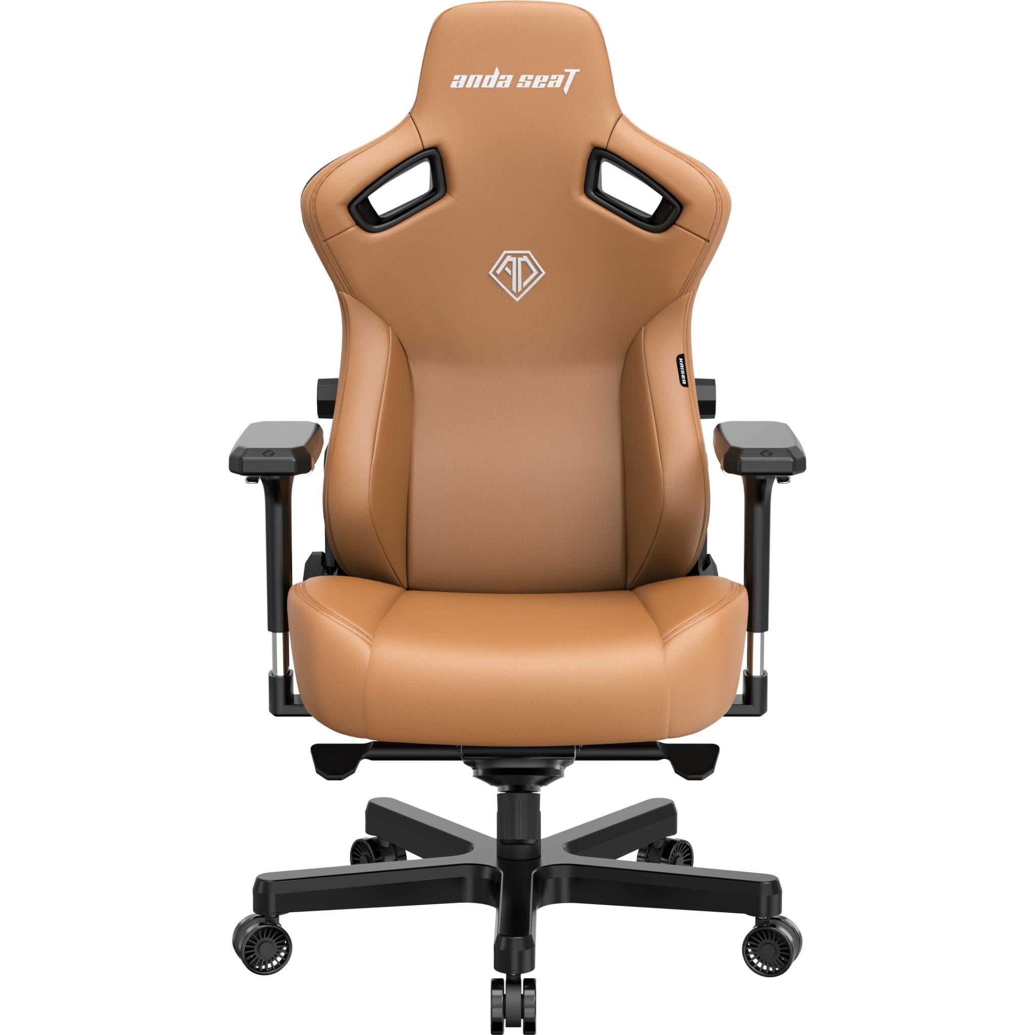 Anda Seat Kaiser 3 Series XL Premium Ergonomic Gaming Chair - Brown Leather Racing Style Computer Chair for Office, Esports & Home Gaming Setup