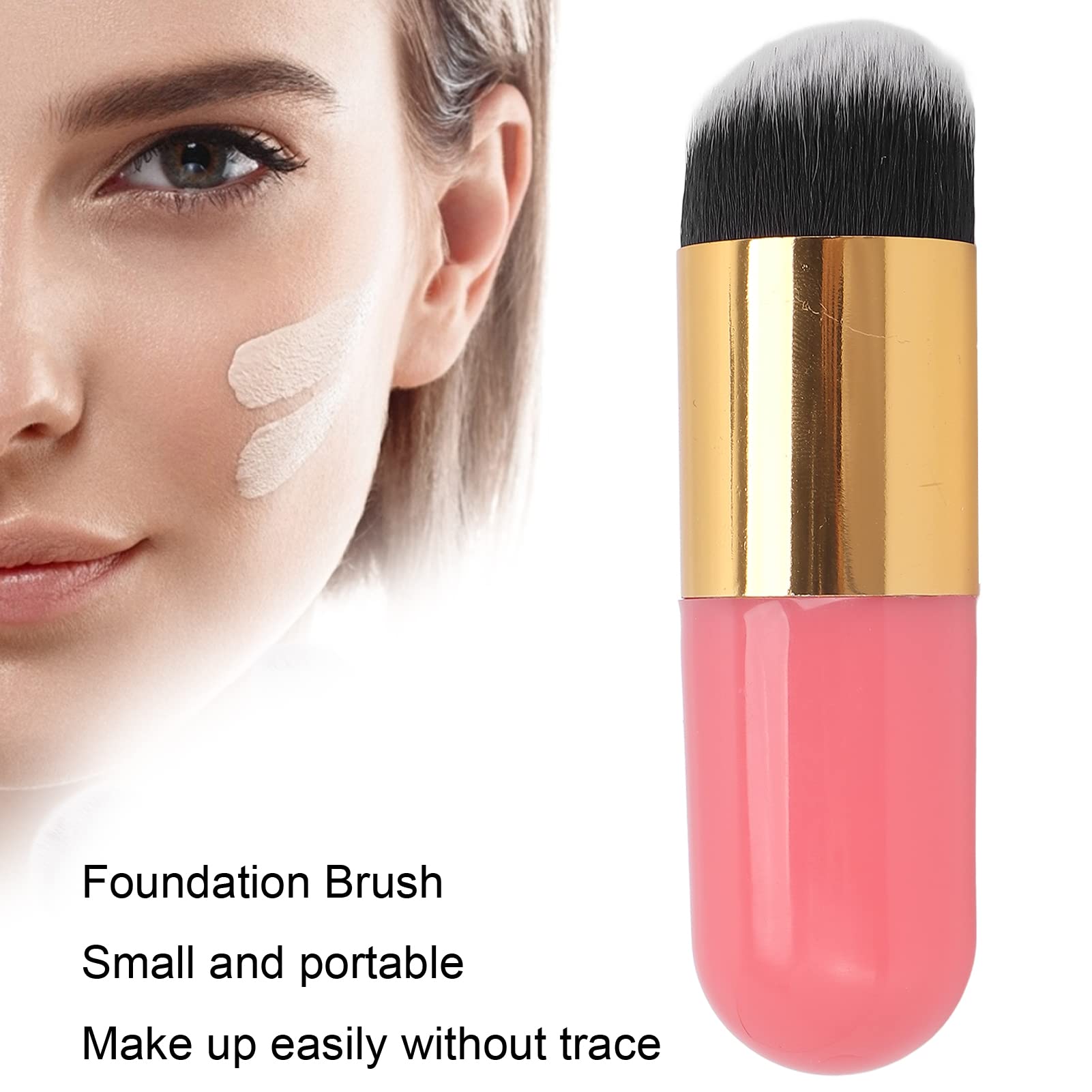 Liquid Foundation Brush - Pink Gold for Flawless Makeup & Blending